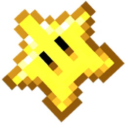 Mario Super Star Pixel Gold Yellow Arrow Cursor