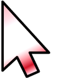Milk Cocktail with Red Cherry Gradient Arrow Cursor