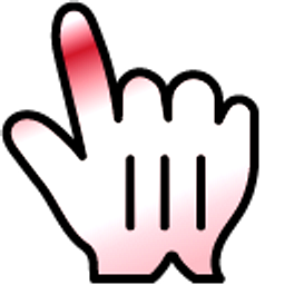 Milk Cocktail with Red Cherry Gradient Hand Cursor