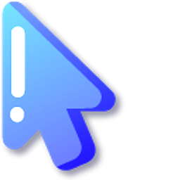 Minimal Blue Mirror Arrow Cursor