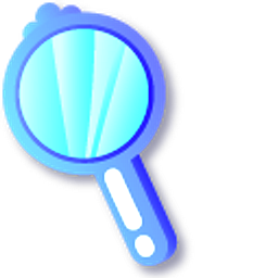 Minimal Blue Mirror Hand Cursor
