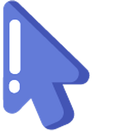 Minimal Blueberry Blue Arrow Cursor
