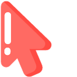 Minimal Crab Red Arrow Cursor