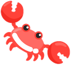 Minimal Crab Red Hand Cursor
