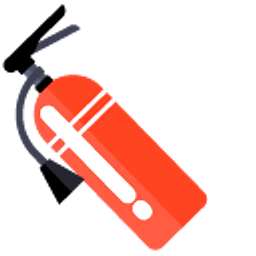 Minimal Fire Extinguisher Red Hand Cursor