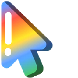 Minimal Gradient Google Logo Arrow Cursor