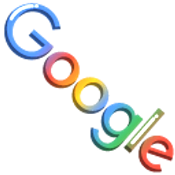 Minimal Gradient Google Logo Hand Cursor