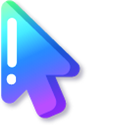 Minimal Gradient Hummingbird Blue Arrow Cursor