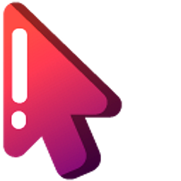 Minimal Gradient Poke Ball Red Arrow Cursor