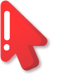 Minimal Gradient Red Heart In Flames Arrow Cursor