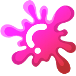 Minimal Gradient Red Pink Blot Hand Cursor
