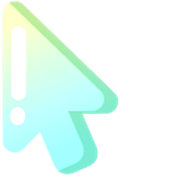 Minimal Gradient Tie Teal Green Blue Arrow Cursor