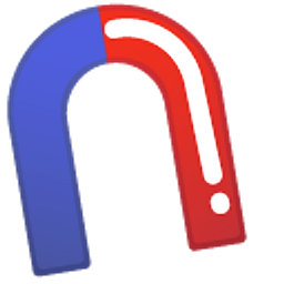 Minimal Magnet Red Blue Hand Cursor
