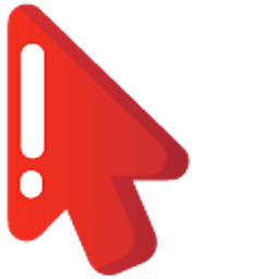 Minimal Magnet Red Arrow Cursor