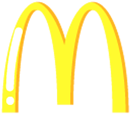 Minimal McDonald's Logo Yellow Hand Cursor