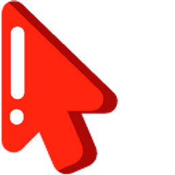 Minimal Red Ghostbusters Logo Arrow Cursor