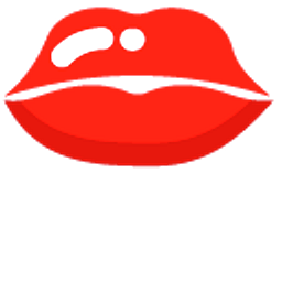 Minimal Red Kiss Hand Cursor