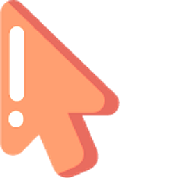 Minimal Saturn Orange Arrow Cursor