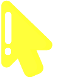 Minimal Yellow Snake Arrow Cursor