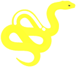 Minimal Yellow Snake Hand Cursor