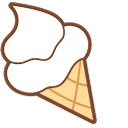 Molang and Ice Cream White Arrow Cursor