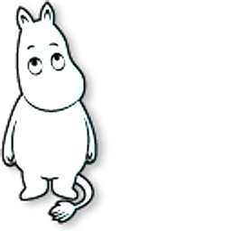 Moomin Moomintroll Blue Hand Cursor