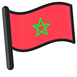 Morocco Flag Hand Cursor
