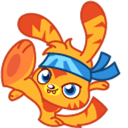 Moshi Monsters Katsuma Orange Arrow Cursor