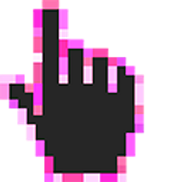 Mothers Lipstick Pixel Hand Cursor