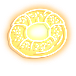 Neon Bread and Bagel Yellow Hand Cursor