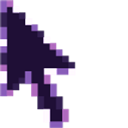Night Sky Pixel Purple Arrow Cursor