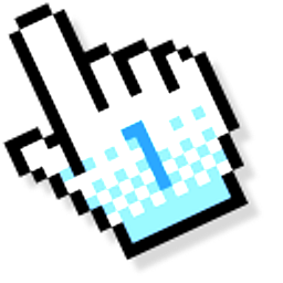 Nintendo Wii Hand Blue Arrow Cursor