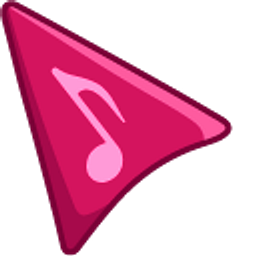 Notes on Crimson Red Background Arrow Cursor