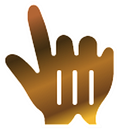 Nut Butter Brown Gradient Hand Cursor