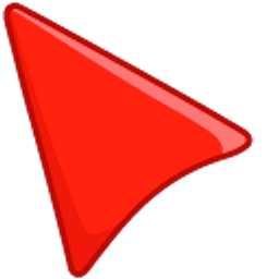 Off-Red Arrow Cursor