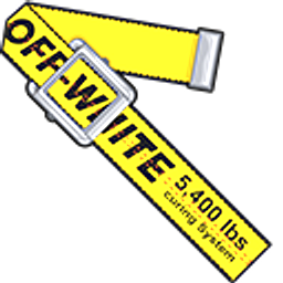 Off-White Yellow Industrial Belt Arrow Cursor