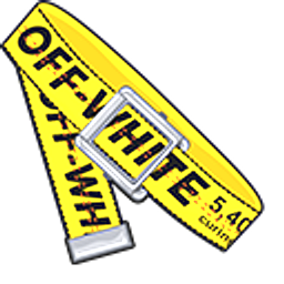 Off-White Yellow Industrial Belt Hand Cursor