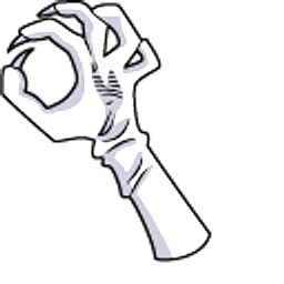 One Piece Buchi White Arrow Cursor