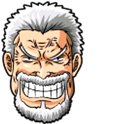 One Piece Monkey D. Garp and Cup Hand Cursor