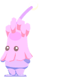 Ooblets Fripp and Gleamy Fripp Pink Purple Hand Cursor