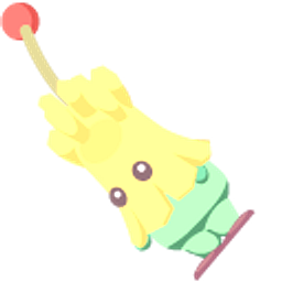 Ooblets Fripp and Gleamy Fripp Yellow Green Arrow Cursor