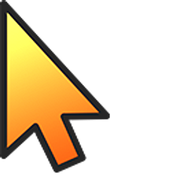 Orange Juice Gradient Arrow Cursor