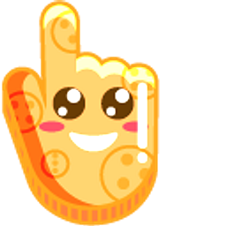 Orange Smile Hand Cursor