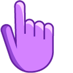 Orchid Purple Hand Cursor