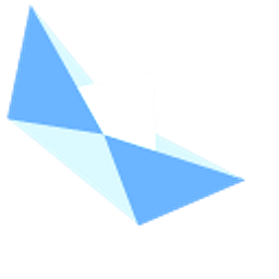 Origami Blue and Pink Boats Arrow Cursor