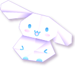 Origami Cinnamoroll White Blue Arrow Cursor