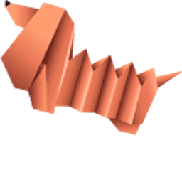 Origami Dachshund Dog Brown Hand Cursor