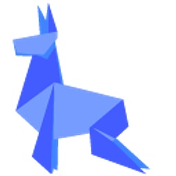 Origami Dobermann Dog Blue Hand Cursor