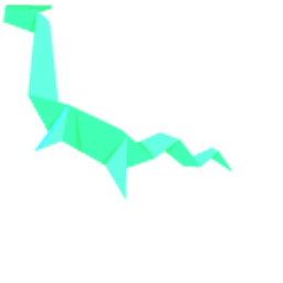 Origami Japanese Red and Green Dragons Arrow Cursor