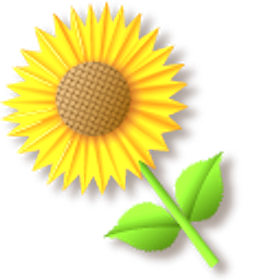 Origami Sunflowers Orange Arrow Cursor